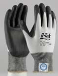 A2 4542 Polyurethane Palm & Fingertips Black G-Tek 3GX White Coated Seamless Knit 13 XS - XXL 19-D318 A2 3342 Polyurethane Palm & Fingertips Black G-Tek 3GX Blue Coated