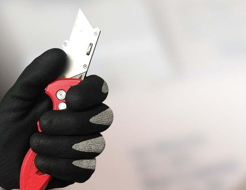 CUT PROTECTION BASICS UNDERSTANDING GRIP A COMPLETE LINE OF S LIKE NEVER SE BEFORE Coating grip is key in preventing razor sharp objects from slipping and making contact with hands or arms.