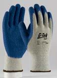 COATED G-TEK GP 39-C1300 LATEX CRINKLE - Good grip in dry and slightly wet, non-oily conditions - Better comfort against skin - Fully coated thumb for extended wear - Cotton blend for enhanced
