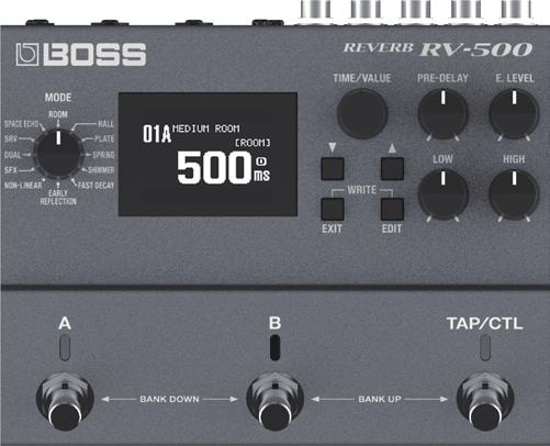 Basic Operation Adjusting the Delay The RV-500 lets you use reverb and delay simultaneously.