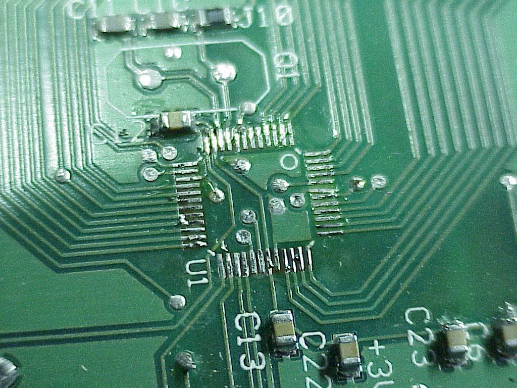 B. Board Cleanup New PCBs For mounting a device to a new PCB, the amount of cleanup should be minimal. On a new PCB, there should be no solder on the pads.