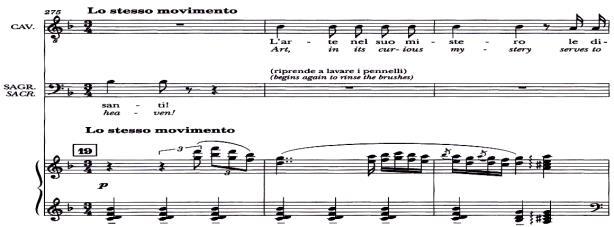 Puccini poseda un deosebit simţ al proporţiilor, fiind un maestru al psihologiei procesului modulatoriu şi un bun cunoscător al conotaţiilor expresive deţinute de tonalitate.