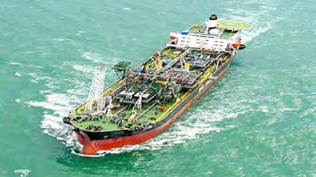 Records Shallowest Water FPSO Armada Perkasa Located in Okoro field in Nigeria, West Africa for Afren Energy 43 feet (13m) DOW in the Bass Strait between Australia and