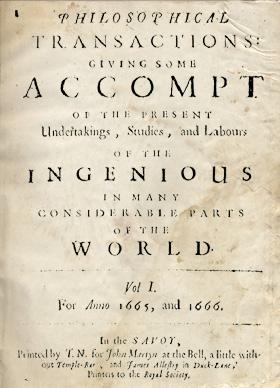 The Scientific Record The Royal Society of London founded 1660 (the Invisible College ), members discussed Francis Bacon s new science from 1645, Society