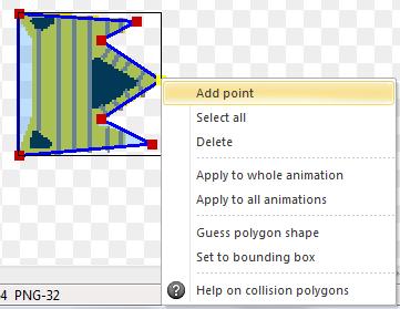 Sometimes the Guess polygon shape can be way off the shape of your sprite and you'll have to move the collision points by yourself.