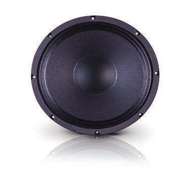 10CV5 12CV5 15CV5 WOOFER WOOFER CV5 Professional woofer, recommended for mid and low frequencies reinforcement and designed to meet the most diverse needs, ideal for mobile units or in environments