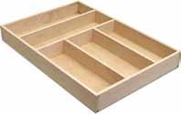 Accessory Drawer Boxes Page Supplements Cutlery Trays Order Cutlery Trays from six standard configurations, depending on your drawer width, or from your own custom design.