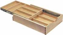 See our catalog for available wood species. Double Cutlery Tray Boxes Double Cutlery Trays are available for boxes as small as 4" high, fitting in a typical top drawer configuration.