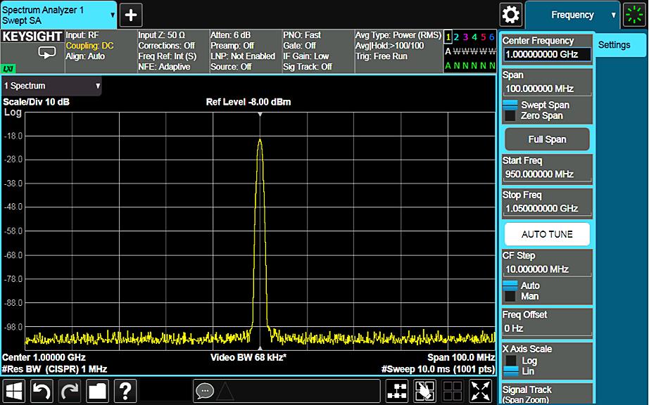 22 Keysight Spectrum Analysis Basics Application Note 150 Detector types With digital displays, we had to decide what value should be displayed for each display data point.