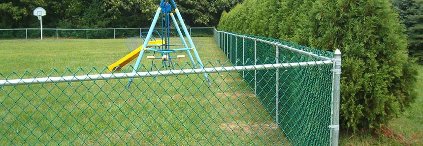 PVC Coated Chain-link A PVC coated chain-link fence (also referred to as wire netting,