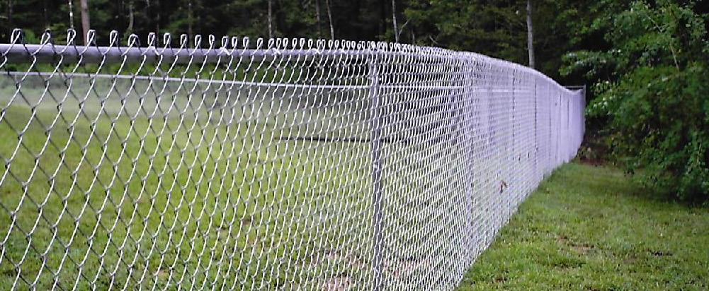 type of woven fence usually made from galvanized ans coated with PVC material.