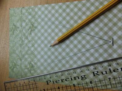 Step 15. Here I'm using the off cut that is 5 inches wide from the main paper that was used for the kite.