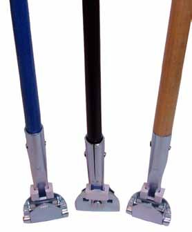 flex head Clip-On s Zephyr handles feature the easy to use Clip-On connector. Wood handles available in either 54" or 60" handle lengths, metal and fiberglass available in 60" length.