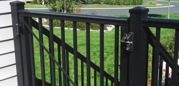 Balusters Available in 3/4 Round or Square Black Tex, Brown Tex or Bronze Tex finish Round Baluster