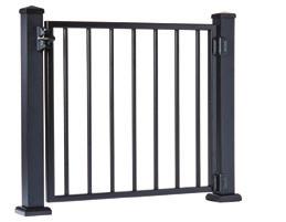 Stair Round Square Fixed Gate Our all-aluminum, welded fixed gate comes pre-assembled in common gate sizes.