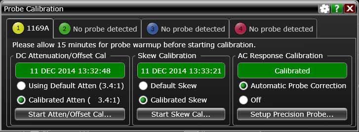 5 Once the vertical calibration has successfully completed, select the Calibrated Skew... button. 6 Select the Start Skew Cal.