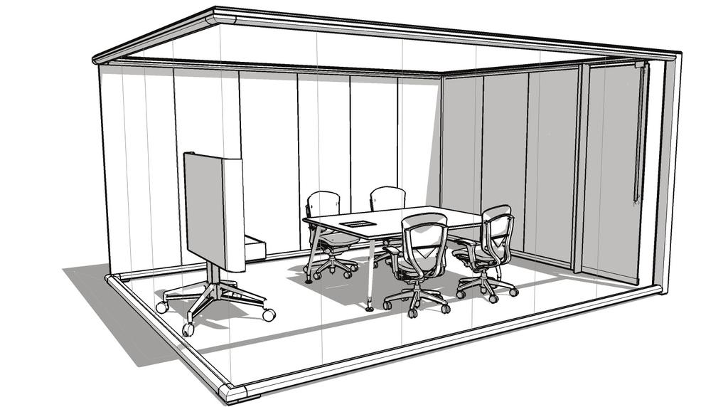CLUBtalk CLUBtalk typicals (continued) small meeting room, CLUBtalk mobile cart, lounge or task height Task height CLUBtalk Mobile Cart without Tek Box and CLUBtalk table 115 115 115 One Small Mobile