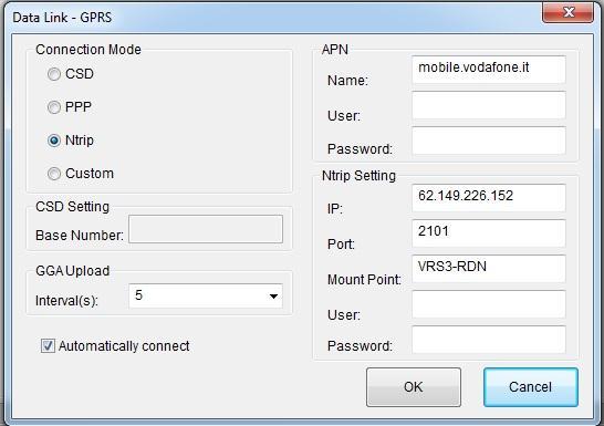 Chapter V: Stonex Assistant for S9 III Fig. 5.11 Network menu CSD: Normal dial GSM call, using a phone number that you can insert in Base Number Text Box.