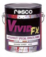For maximum effect fluorescents are best applied onto a white surface and may be used to paint virtually any substrate including canvas, wood, plaster, various plastics and metal.
