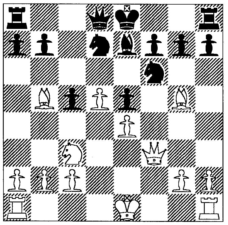 possibilities after Morphy's twelfth move. 6 4 2 Diagram Morphy v. Meek, Casual Game, Position after 0.