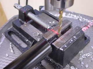 8 metric die to thread the sanded end of the barb down to