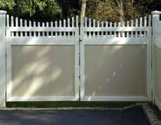 PVC. All gates include our patented Positive Gate Stop to help protect the gate