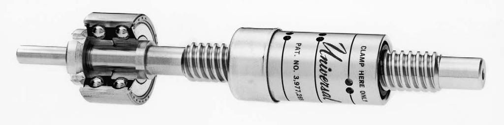 1 4 5 3 2 1 2 PRECISION LEAD SCREW Manufactured of hardened, low temperature stabilized A6 tool steel, in four accuracy grades. Threads are ground and lapped. Thread to thread error as low as 0.