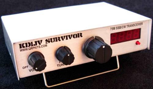 The Survivor A 8 meter QRP SSB transceiver ~ watts pep @.8V. uv receiver sensitivity Up to khz tuning range 8 ohm mw speaker output.