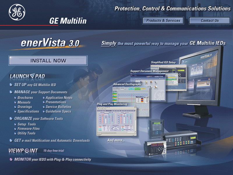 . 2. Setup the MultiNet Software: i ii iii iv v vi vii On the main enervista page, select IED SetUp from the LaunchPad window. Click on the Install Software button at the top of the screen.