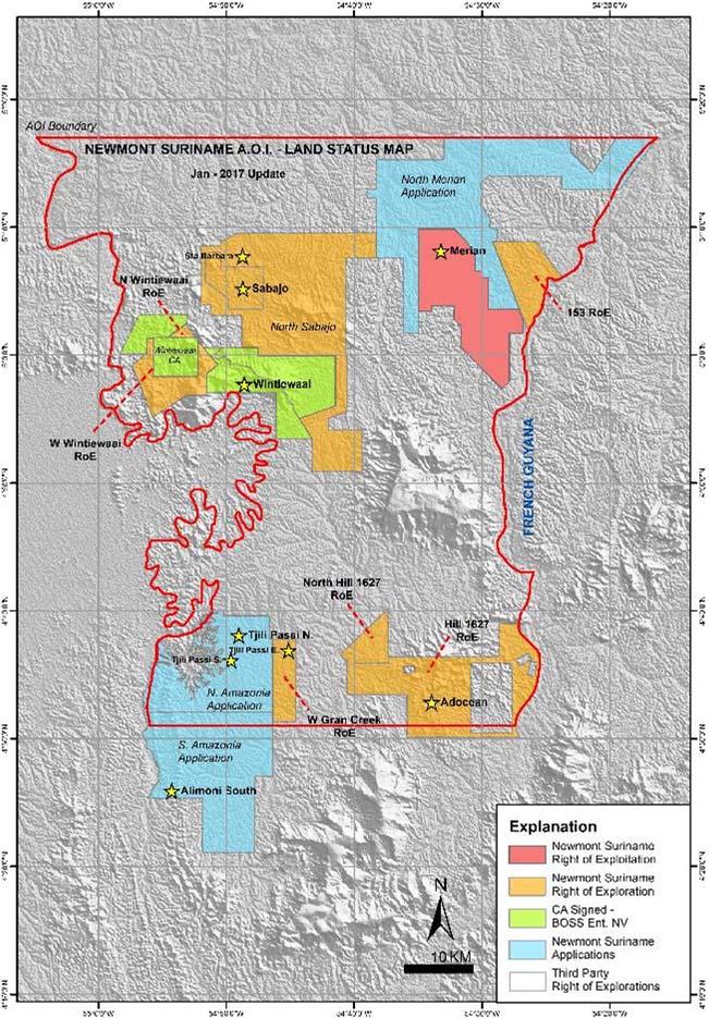 Merian district exploration focus and highlights Extend