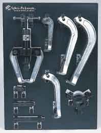 Hydraulic Twin/Triple Leg Puller Kits 155008 Hydraulic Twin/Triple Leg Puller Kit Makes 6 different twin/triple leg pullers.