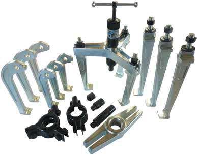 HYDRAULIC GEAR KITS - Combination Twin/Triple Leg 5400 Hydraulic Combination Twin Leg Kit Makes 4 different hydraulic pullers Combination standard and thin jaw leg puller Refer to pages 7-75 for
