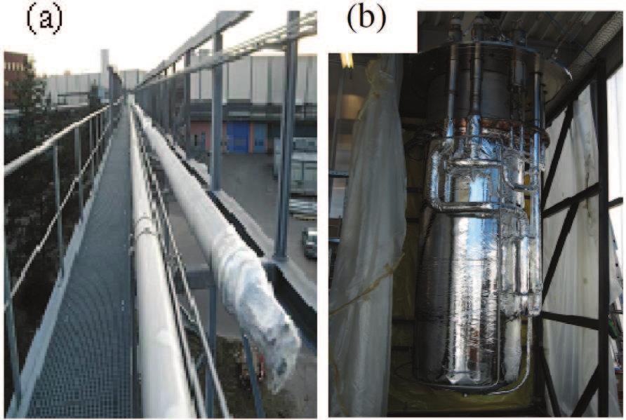 WUT is responsible for design and WPT with its subcontractors are responsible for manufacturing and installation of a 165 m long XATL1 cryogenic transfer line for supercritical helium transport from