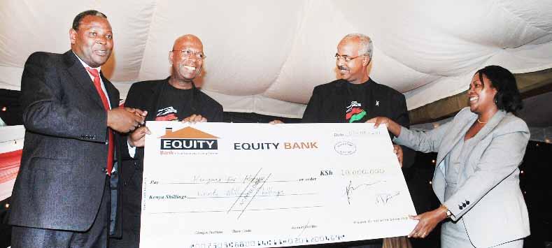 The Equity Bank Roadshow caravan makes a stop in Kiambu Town. See story on page 11 10.