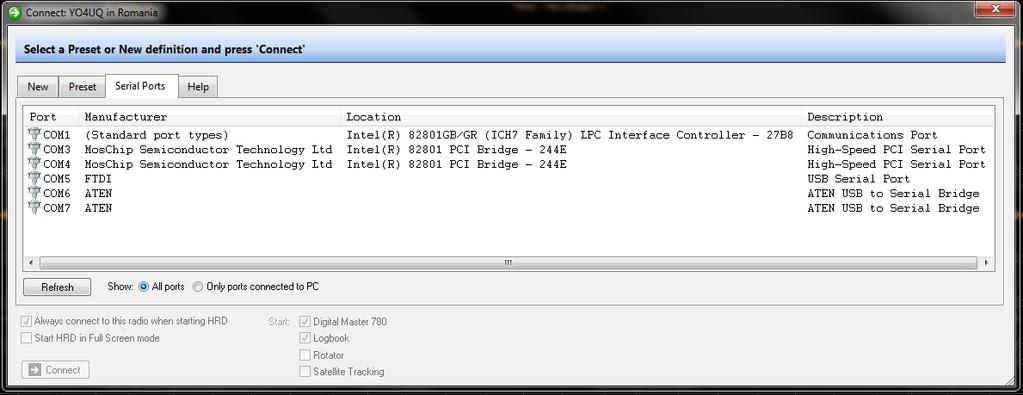 placa de bază a unui desktop. - COM3 şi COM4 sunt porturile seriale ale unei placi suplimentare PCI.