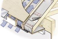 Wrap Tyvek AtticWrap TM around the rafter tails and back to the wall VENTING DRIP EDGE EAVE DETAIL The Venting Drip Edge Eave details