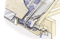 Cut an X into Tyvek AtticWrap TM slightly larger than the pipe or duct Wrap membrane over rafter and subfacia, attach to nailer Subfacias may be installed before or after Tyvek AtticWrap TM is