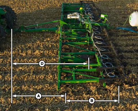 Nutrient Application A or 1) Connection Point to first ground contact point. B or 2) First ground contact point to application point.
