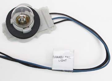 A factory style socket comes pre-installed and will have a label reading DRVR. SIDE PARK LIGHT.