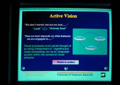Active Vision: Sensor-Motor Integration Active Vision: