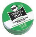 tin with flux brush and 3 strips abrasive sandcloth in blister card 096945 078864 969450 6 2 1.7 fl. oz.