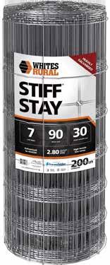 Designed for all rural fencing needs, Stiff Stay withstands impact from high