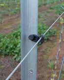 and effective device for straining wire at the end of trellis.