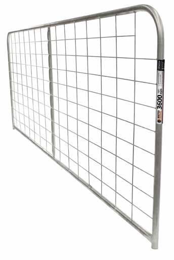 GATES & FITTINGS FARM GATES Top Notch & N Stay TOP NOTCH I STAY GATES Whites Rural Top Notch Gates are manufactured with embedded mesh that sits inside of the gate.