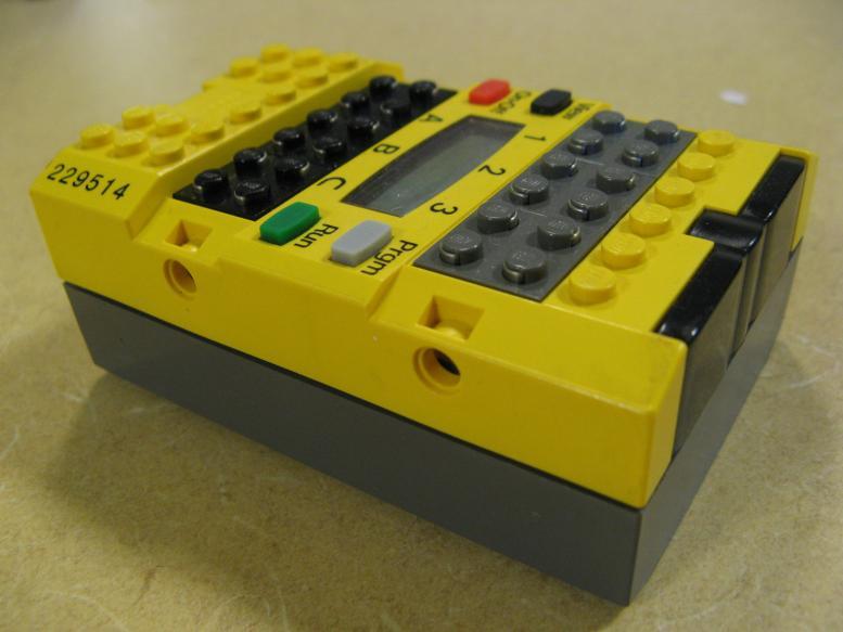 Parts of a Lego RCX Robot RCX / Brain A B C The red button turns the RCX on and off. The green button starts and stops programs.