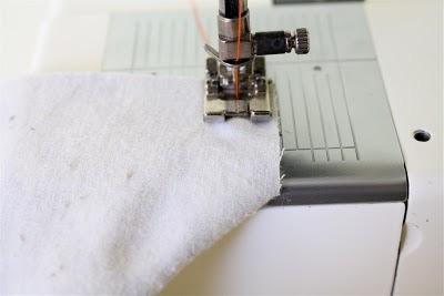 this: If you have a serger, serge off the seams of each one.
