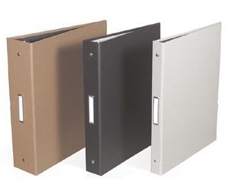 When you open a 3-ring binder, it usually has two clear (see-through), vinyl pockets inside. You can keep papers and other things inside these pockets.