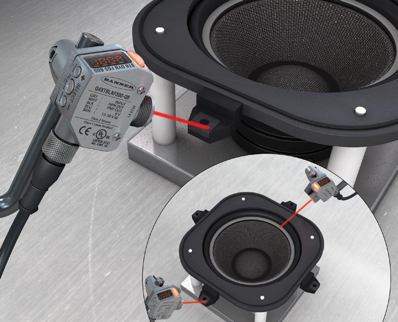 Error Proofing Application Challenge In a car speaker assembly the presence and placement of all components must be verified to ensure that defective or incomplete product is not shipped to the
