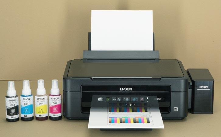 MegaTank Printer HP Smart Tank/Ink Tank 410 Printer w/ HP GT51 Pigment Black and GT52 Color Dye Inks Epson EcoTank L365 Printer Brother DCP-T300
