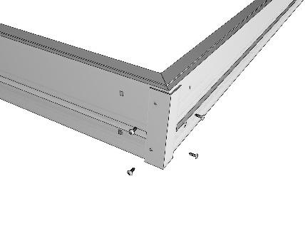 Install the roof hinges on both beams using bolts and washers shown in the above right hand side diagram. LIGHTLY TIGHTEN BOLTS.